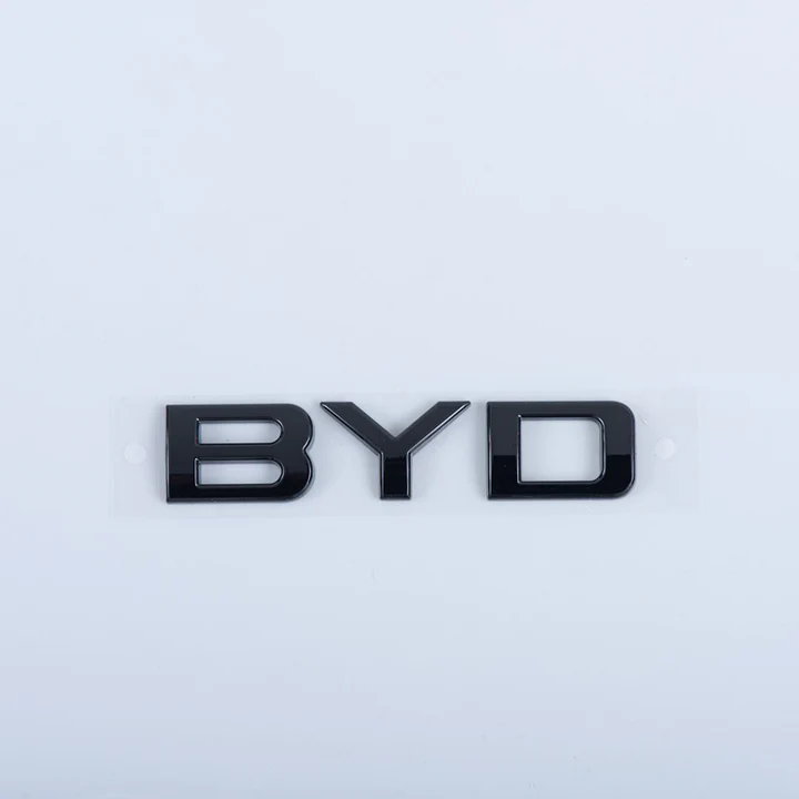 Rear Bumper Glossy Black Badges LOGO for BYD