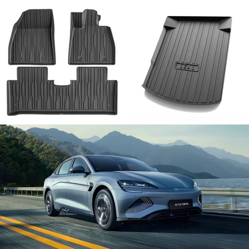 TPE Rubber Floor Mat & Trunk Mat for BYD Seal
