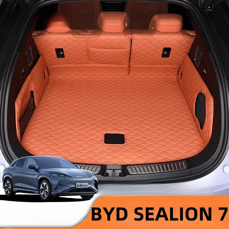 For BYD SEALION 7 EliteGuard Trunk Mat - Leather Full Coverage