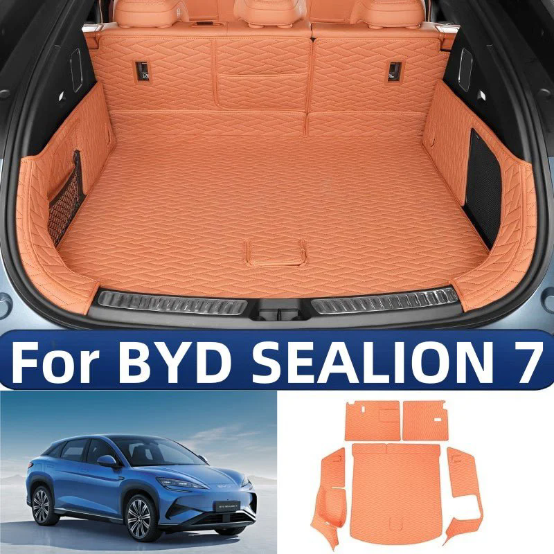 For BYD SEALION 7 EliteGuard Trunk Mat - Leather Full Coverage